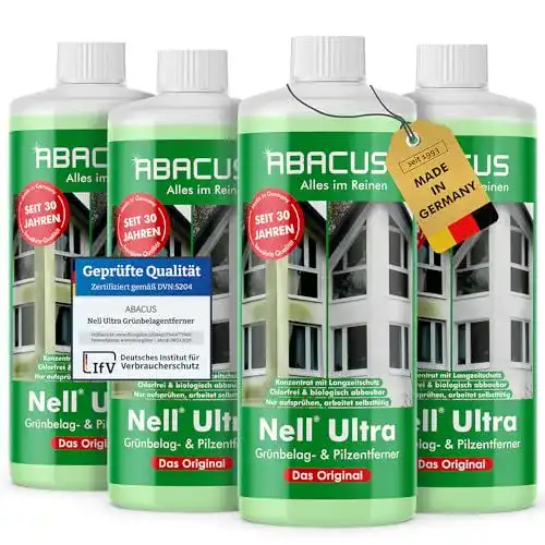 Moosentferner ABACUS Grünbelagentferner & Algenentferner, 4 x