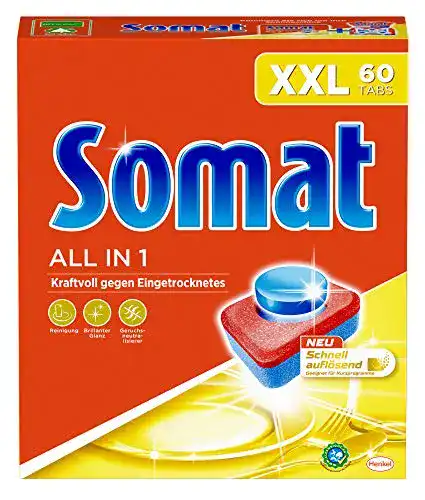 Somat-Tabs Somat All in 1 Spülmaschinen Tabs, 60 Tabs