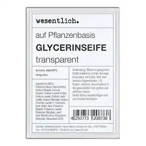 Rohseife wesentlich. Glycerinseife, 500g transparente Basisseife
