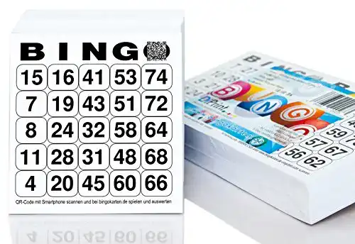 Bingo-Karten DiPrint 500 Bingo Karten, 25 aus 75, 10,5 x 11 cm