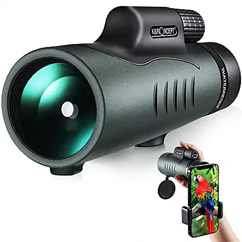Die beste Fernrohr K&F Concept Monokular Teleskop wasserdicht 12x50 2026 Test Bestseller Fernrohr K&F Concept Monokular Teleskop wasserdicht 12×50