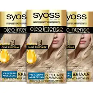 Haarfärbemittel blond Syoss Oleo Intense Permanente Öl-Coloration