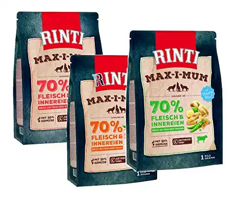 Rinti-Trockenfutter Zoolox RINTI Max-i-Mum GETREIDEFREI 3 x 1kg