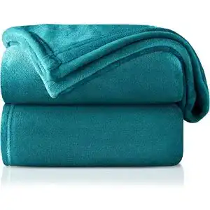 Kuscheldecke RATEL Blaugrün 130 x 150 cm, Plüschdecke