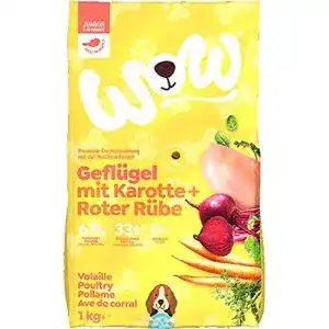 Wow-Hundefutter Wow Trockenfutter Junior mit Geflügel, 6X 1kg