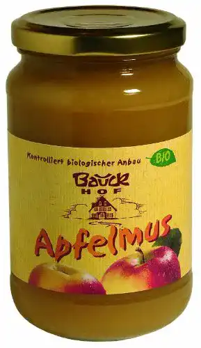 Apfelmus Bauckhof, 4er Pack (4 x 360 g) – Bio