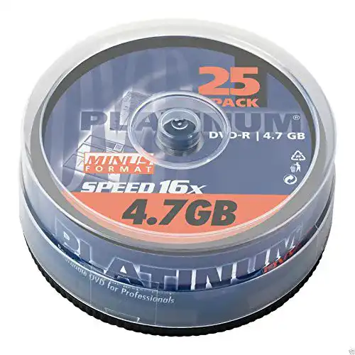 DVD-R PLATINUM 25er Spindel 16x Speed Rohlinge 100302