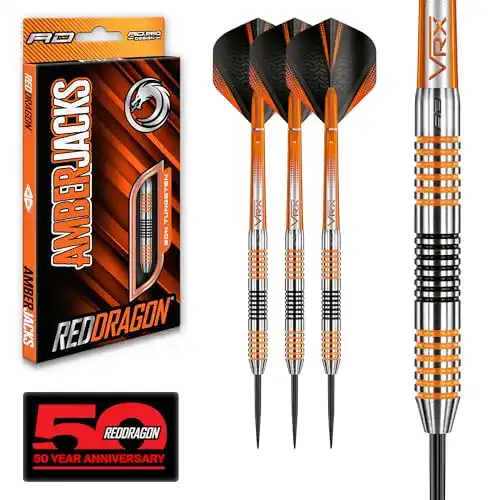 Dart-Schaft RED DRAGON Amberjack Series Steel Profi Dartpfeile