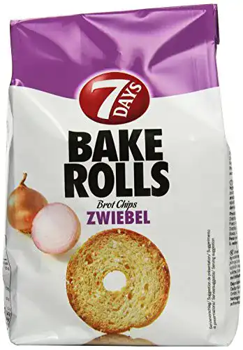 Brotchips 7Days Bake Rolls Zwiebel, 8er Pack