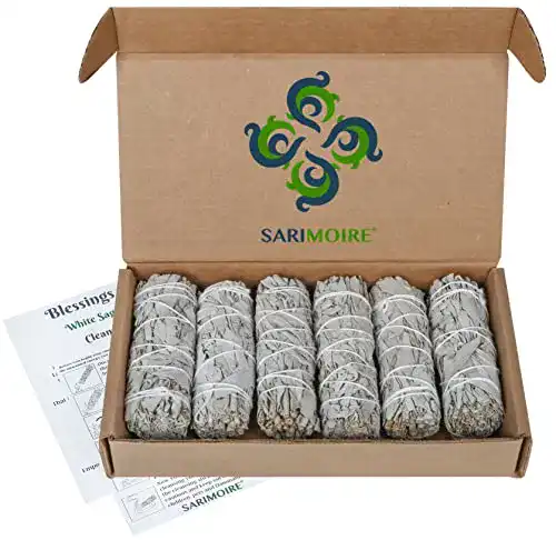 Weißer Salbei Sarimoire Smudge Sticks, 6-10cm Sage Bundles