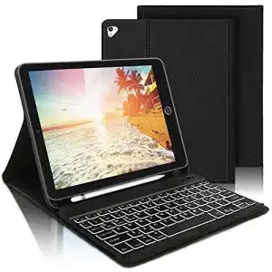 iPad-Air-3-Tastatur AVNICUD Tastatur Hülle mit Stifthalter