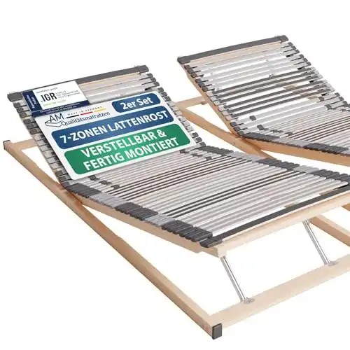 Lattenrost 160×200 cm AM Qualitätsmatratzen Ergonomisch