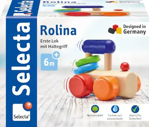 Selecta-Holzspielzeug Selecta 61028 Rolina, Lok-Greifling, 8,5 cm