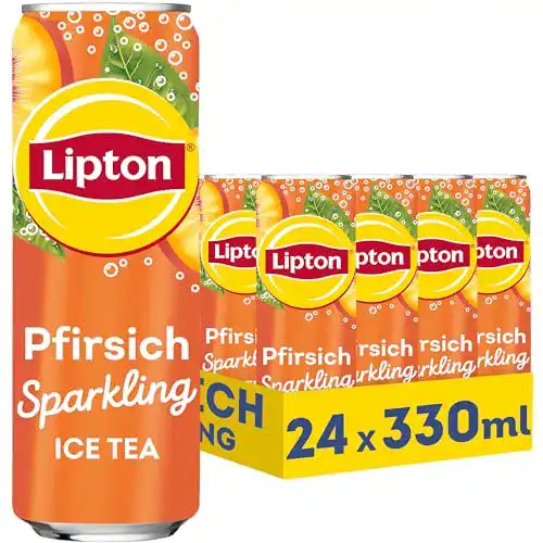 Lipton-Eistee LIPTON ICE TEA Sparkling Pfirsich, 24 x 0.33l