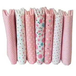 Furoshiki-Tuch Egurs 7 Stücke Rosa Serie Patchwork Stoffe Paket