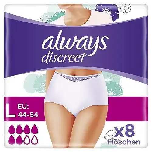 Windeln für Erwachsene Always Discreet Inkontinen, Gr. L
