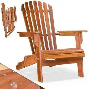 Holzstuhl Casaria Sonnenstuhl Adirondack Akazienholz klappbar