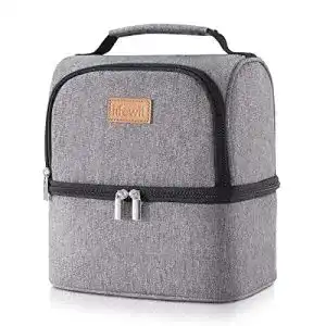 Lifewit-Kühltasche Lifewit Lunchtasche Thermotasche 7L (Grau)