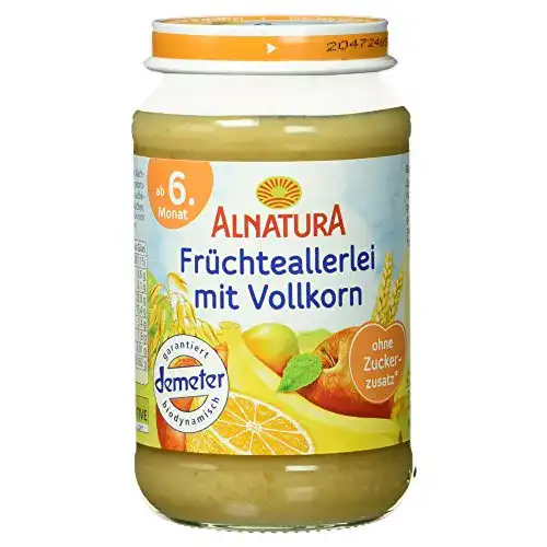 Alnatura-Babynahrung Alnatura Demeter Bio Früchteallerlei, 6er