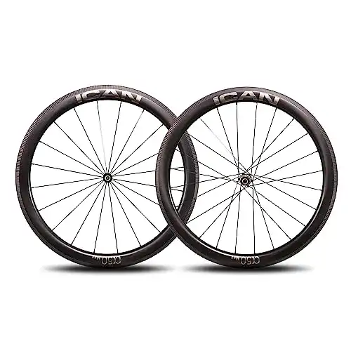 Die beste Carbon-Laufradsatz ICAN Carbon Road Fahrrad Laufradsatz 50mm 2026 Test Bestseller Carbon-Laufradsatz ICAN Carbon Road Fahrrad Laufradsatz 50mm