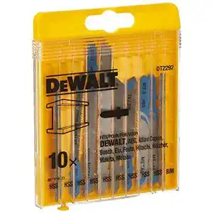 Stichsägeblätter (Metall) DEWALT HSS Stichsägenblätter 10-tlg.