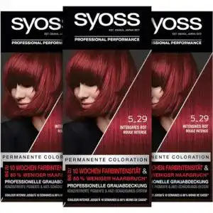 Rote Haarfarbe Syoss Color Coloration 5_29 Intensives Rot Stufe 3