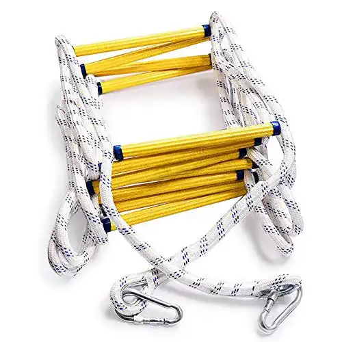Rettungsleiter Aoneky Feuerleiter 5M/10M mit Karabiner