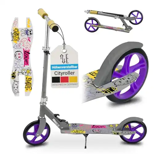 Cityroller ArtSport Scooter Skaterboy Big Wheel 205mm Räder