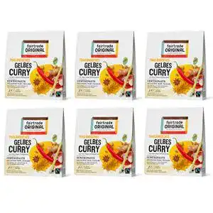 Gelbe Currypaste Fair Trade 6 x Gelbe Curry Paste Thailändisch
