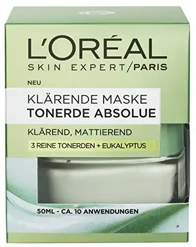 Die beste Gesichtsmasken L'Oréal Paris Tonerde Absolue Klärende Maske 2026 Test Bestseller Gesichtsmasken L’Oréal Paris Tonerde Absolue Klärende Maske