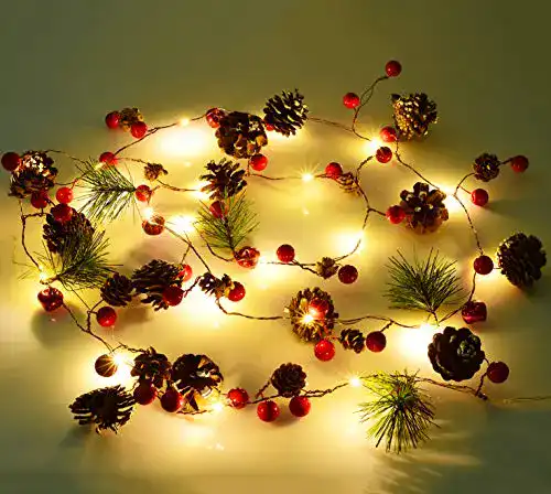 Weihnachtsgirlanden Artiflr Weihnachtsgirlande mit Lichtern