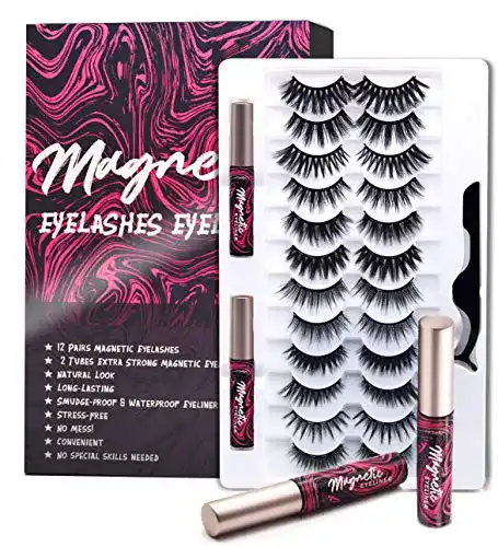 Magnetische Wimpern sopalmy mit Eyeliner, 3D magnetic lashes