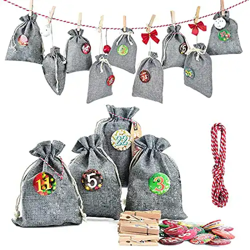Die beste Jutesäckchen Miuezuth Adventskalender zum Befüllen Groß 2026 Test Bestseller Jutesäckchen Miuezuth Adventskalender zum Befüllen Groß
