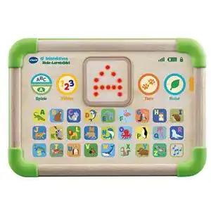 Lerntablet Vtech Baby Interaktives Holz-, leuchtend