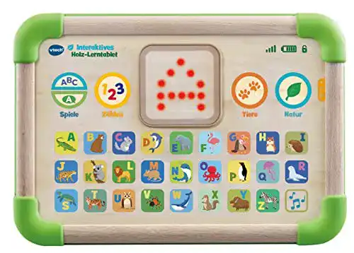 Lerntablet Vtech Baby Interaktives Holz-, leuchtend