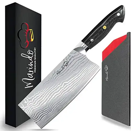 Die beste Chinesisches Kochmesser Marindo Edelstahl, 18cm Klingenlänge 2026 Test Bestseller Chinesisches Kochmesser Marindo Edelstahl, 18cm Klingenlänge