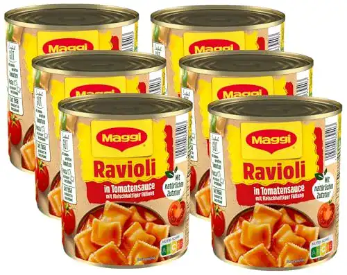 Dosenravioli Maggi Ravioli in Tomatensauce, 6 x 800 g