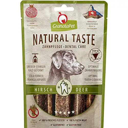 Dental-Sticks für Hunde GranataPet Natural Taste Hirsch
