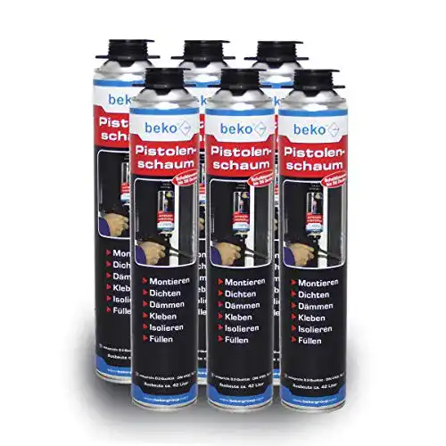 Bauschaum beko 6x Pistolenschaum Polyurethanschaum 750 ml