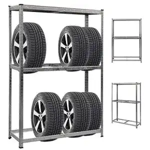 Reifenregal 8 Reifen DREAMADE belastbar bis 795 kg, Metall