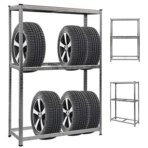 Reifenregal 8 Reifen DREAMADE belastbar bis 795 kg, Metall