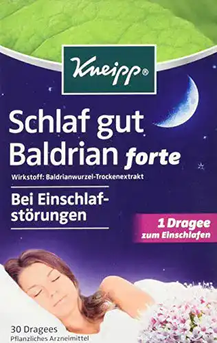 Die beste Baldrian-Dragees Kneipp, Schlaf gut Baldrian forte, 30 Dragees 2026 Test Bestseller Baldrian-Dragees Kneipp, Schlaf gut Baldrian forte, 30 Dragees