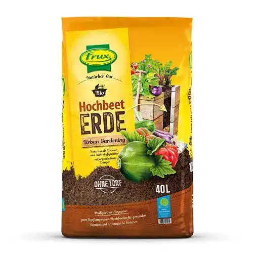 Hochbeeterde frux Bio – Urban Gardening 40 Liter