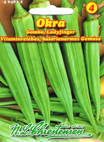 Okra-Samen Chrestensen Okra Gombo Ladyfinger