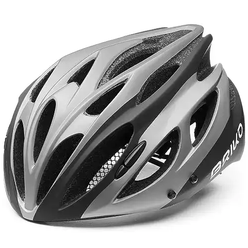 Briko-Fahrradhelm Briko Kuss Fahrradhelm, Anthracite-Silber