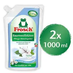 Weichspüler Frosch Baumwollblüten, 2er Pack (2 x 1 l)