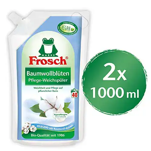 Weichspüler Frosch Baumwollblüten, 2er Pack (2 x 1 l)
