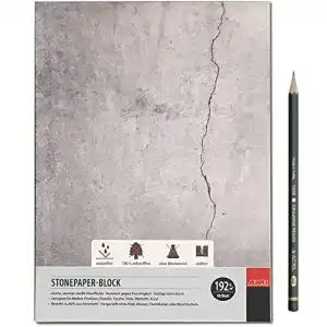 Steinpapier Artservice-Tube, Block, Stonepaper-Block, 40 Blatt