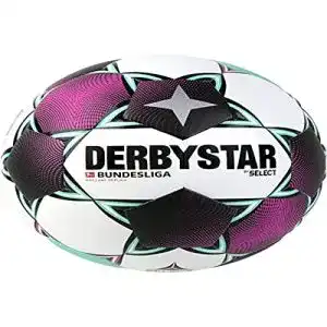 FuÃball Derbystar Unisex – Erwachsene Bundesliga Brillant Replica Fußball, Weiss Magenta Mint, 5