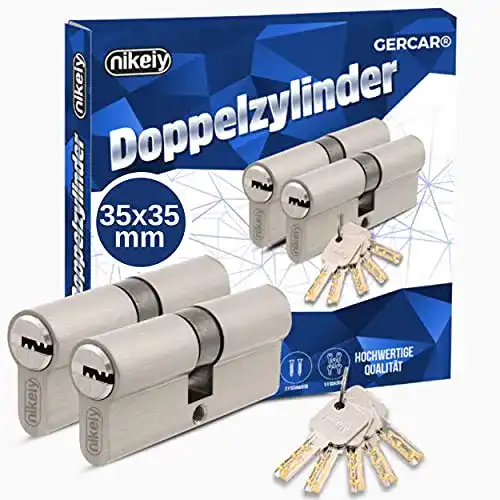 Gercar-Schließzylinder GERCAR Pro 2er Set Profilzylinder